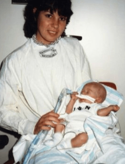 Jason Benetti With Mother In Young Day (Suffering From Illness)